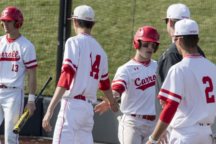 The Archbishop Carroll baseball team beat Cardinal O’Hara on Monday.