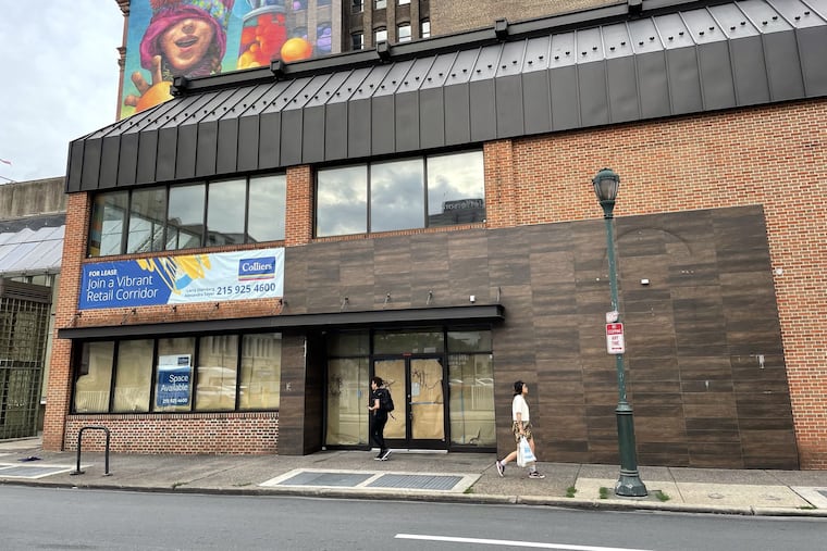 A Burger King formerly occupied the space near the busy transit hub at Eighth and Market.