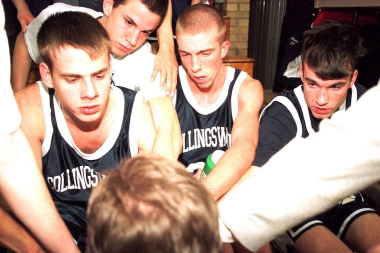 Mike McKeown, right, will return to Collingswood, where he attended high school, to be the head coach of the football team. He played both football and basketball at Collingswood.
