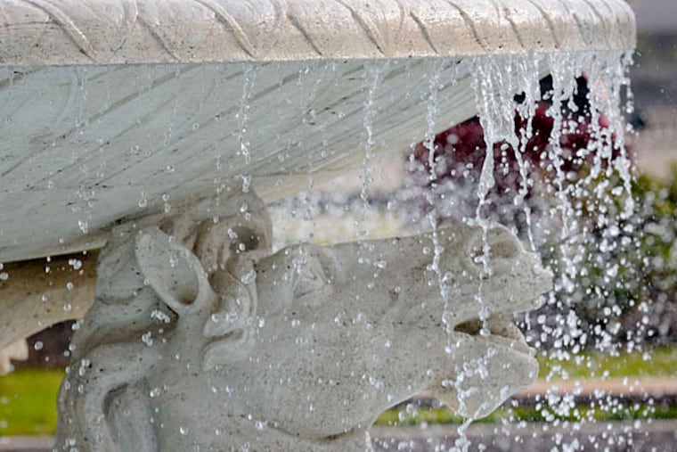 The fountain is a reproduction of one in the Villa Borghese in Rome, circa 1740. (RON TARVER / Staff Photographer)
