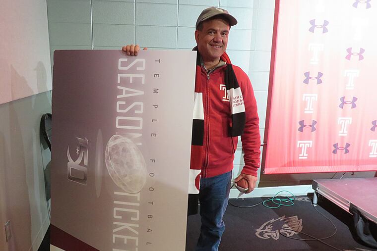 Michael Martinez won a pair of season tickets to Temple football for the next 150 years.