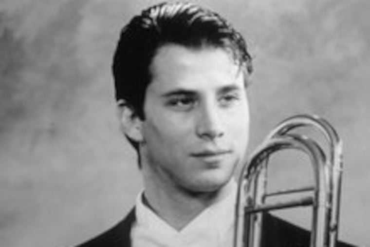 Nitzan Haroz, principal trombone with the Philadelphia Orchestra, soloed at Alice Tully Hall.