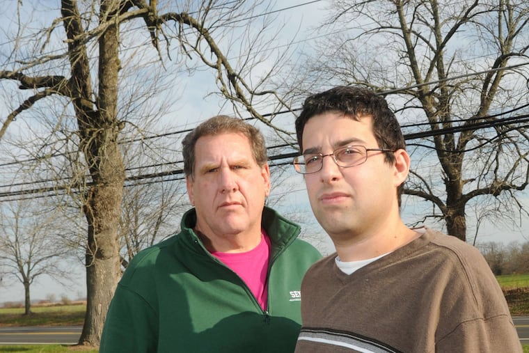 Southampton Shade Tree Commission members Brett Hann (left) and Douglas Melegari.