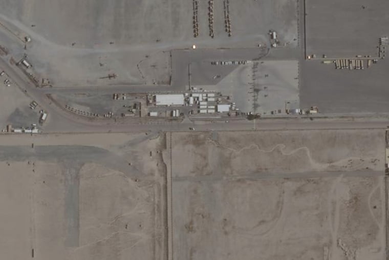 This image provided by Planet Labs PBC shows a Tactical Operations Center at Port Shuaiba, Kuwait, June 26, 2025.