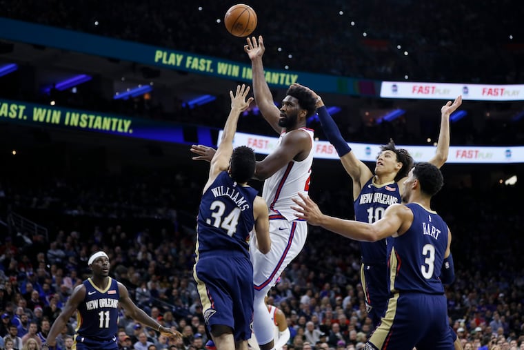 In Joel Embiid's 22 starts, the Sixers are 17-5, which extrapolates out to 63 wins over the course of an 82-game season. They are 3-3 without him.
