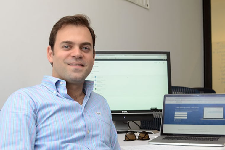 Carlos Vega is the Founder/CEO of Tesorio, an online marketplace which helps companies use their excess cash to finance each others working capital. (Andrew Thayer / Staff Photographer)