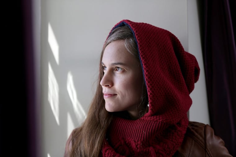 Avi Loren Fox, founder and CEO, Wild Mantle, wears one of her mantles.