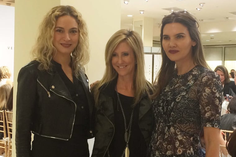 Becky Snyder Fawcett (center), of Helpusadopt.org, with Veronica Swanson Beard (left) and Veronica Miele Beard.