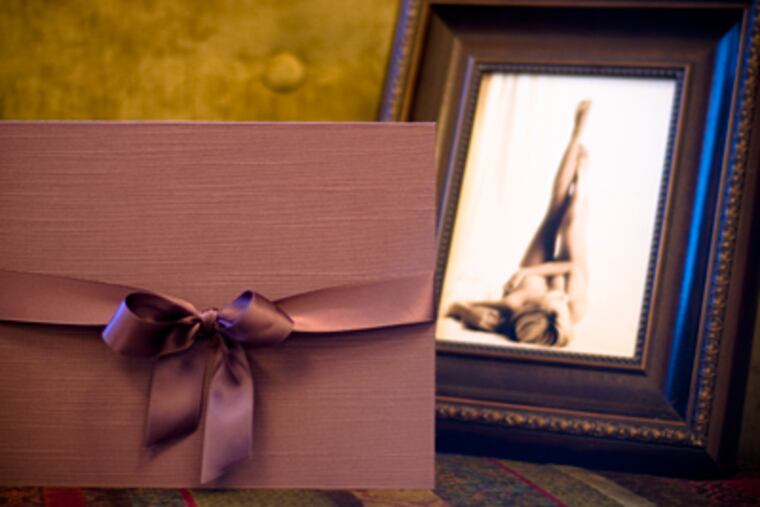 A boudoir-photo session is a great way for brides to capture their wedding-worthy glamour and forget about the stress of the big day. (Image courtesy of Brandy Pellegrino, intimatephotographer.net)