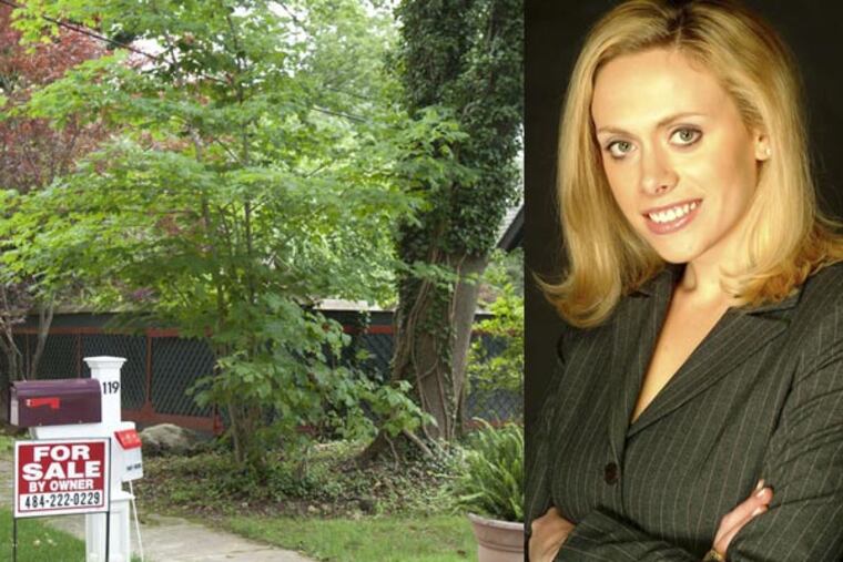 Here is the property at 119 Booth Lane in Lower Merion. In an e-mail, realtor Andrea Straub denied that she dumped dead animals on a neighbor's property. (Ed Hille / Staff Photographer)