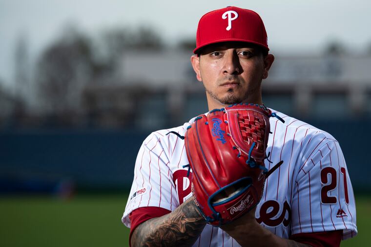 Vince Velasquez will make his first start of the season.