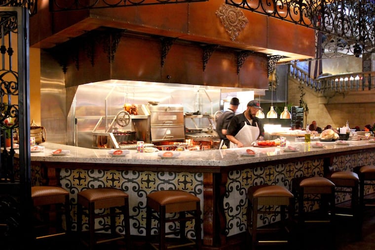 Wood-fired grill at Cuba Libre in Atlantic City.