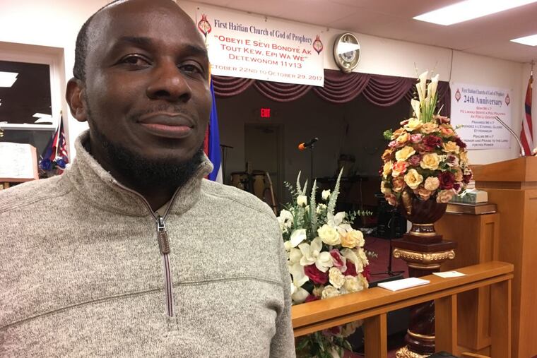 The Rev. Frantz Ulysse, at the First Haitian Church of God of Prophecy, worries that many of his parishioners will be forced to leave the country.