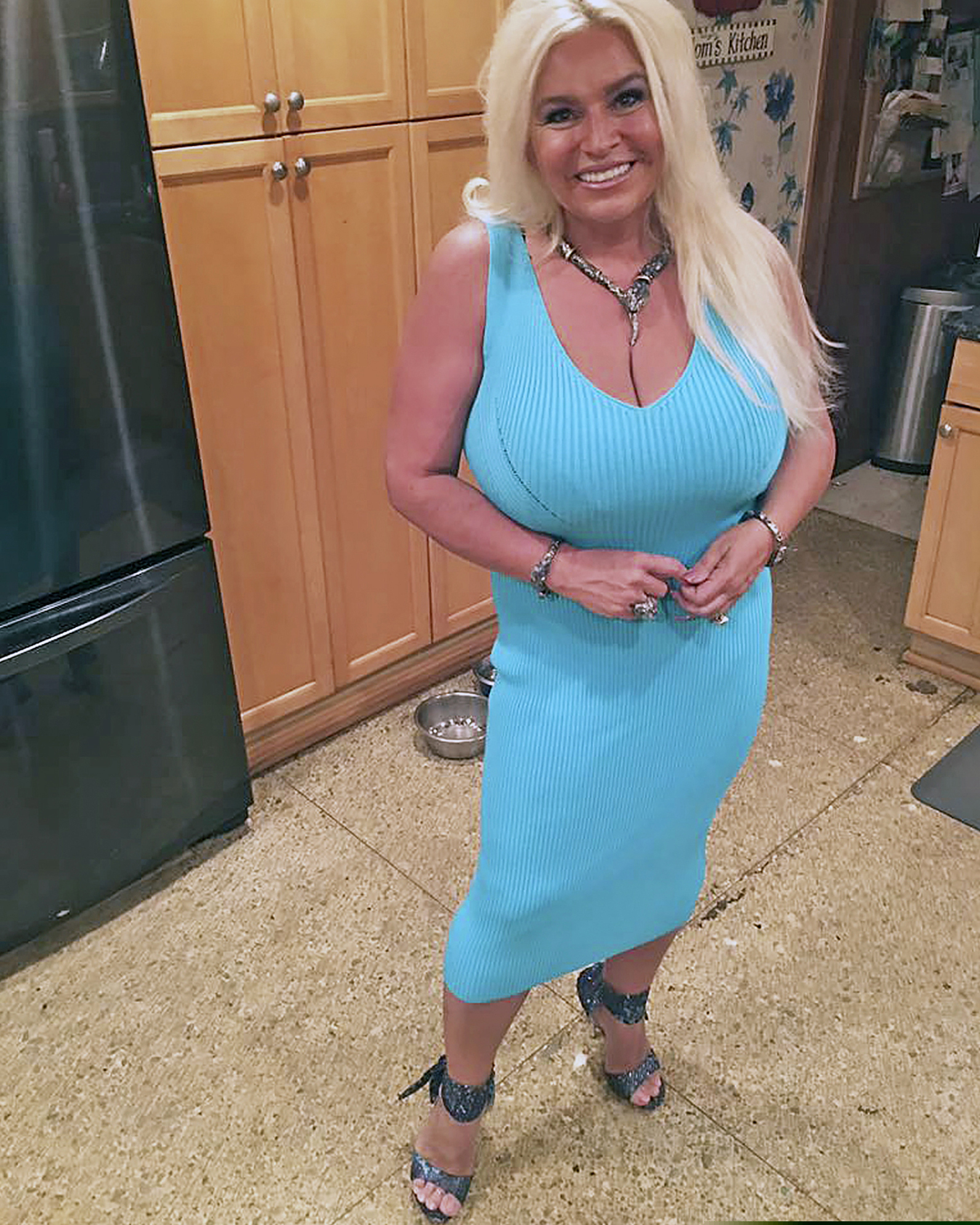 This 2017 photo provided by Mona Wood-Sword shows Beth Chapman in Honolulu. The wife of reality TV bounty hunter Duane "Dog" Chapman is in a medically induced coma, a report said. Chapman is in the intensive care unit of Queen's Medical Center in Honolulu, The Honolulu Star-Advertiser reported Sunday, June 23, 2019. (Mona Wood-Sword via AP)