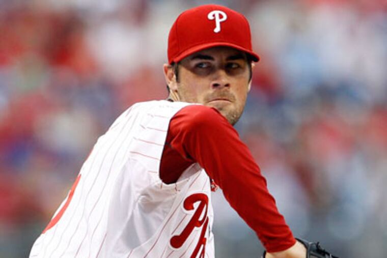 Pitcher Cole Hamels will be a free agent at the end of the 2012 season. (Yong Kim / Staff Photographer)