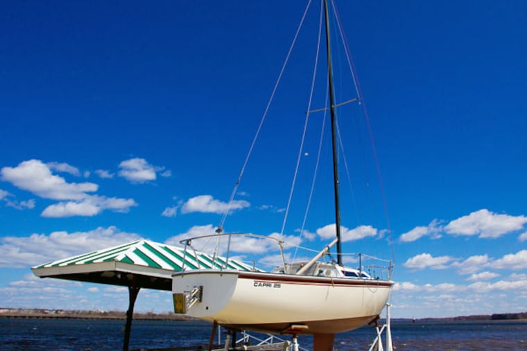 The Burning of the Socks is an annual event that marks the beginning of the sailing season at Riverton Yacht Club, the oldest yacht club on the Delaware River. (JEFF FUSCO/For the Inquirer)