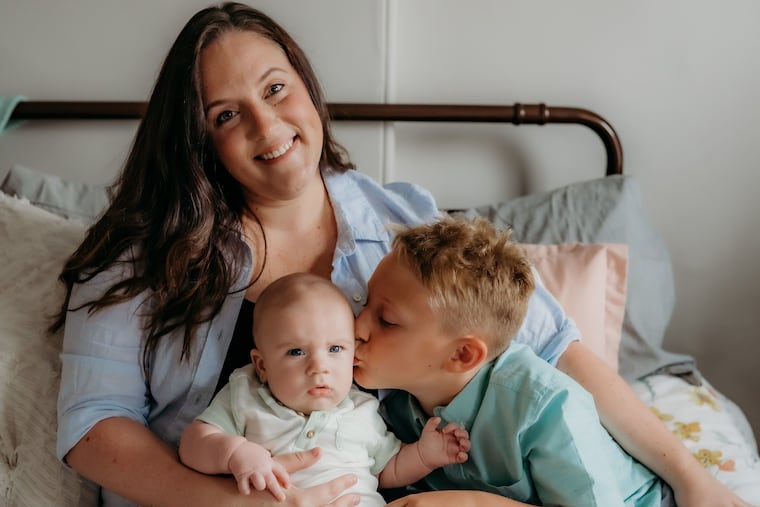 Brianna with sons Malcolm (left) and Bryce.