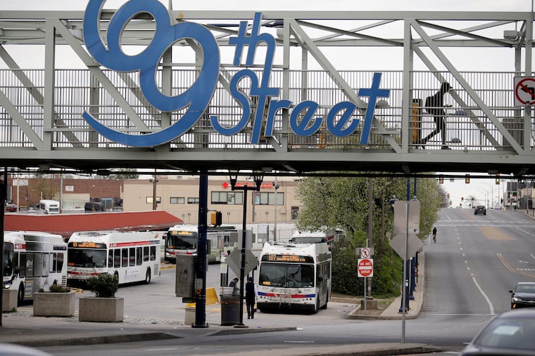 The 69th Street Transportation Center in Upper Darby on Sunday, cleared by SEPTA of homeless people earlier in the week.