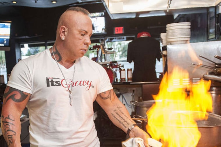 Steve Martorano still isn't afraid to get his hands dirty in the kitchen. JOSH RITCHIE / FOR THE DAILY NEWS