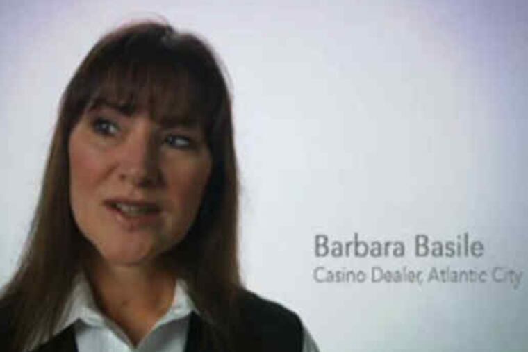 Part of the UAW's effort to get its point of view across is a video showing some casino workers talking about their jobs and working conditions. Featured are (from top) casino dealers Walter Marin, Sharon Masino and Barbara Basile.