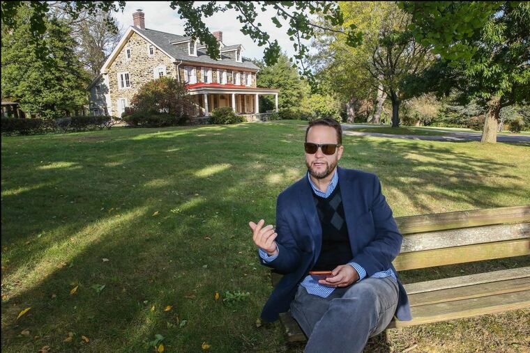 Friends of Ashbridge Park president Bill Young in front of the Ashbridge mansion.
