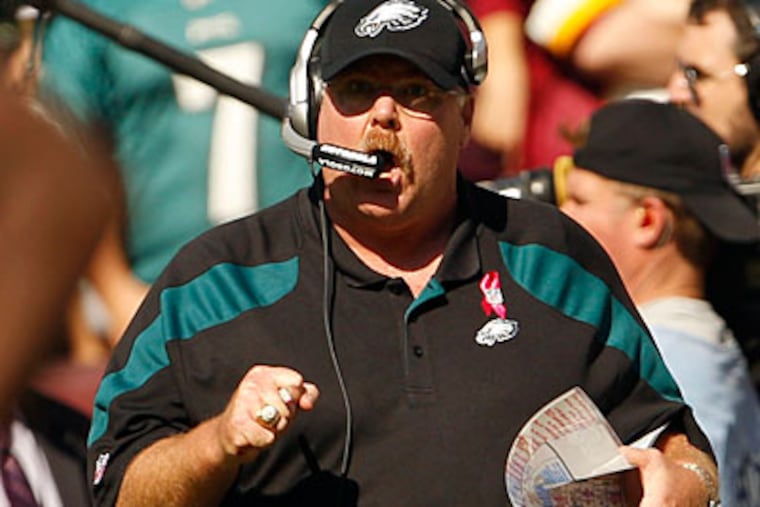 Andy Reid and the Eagles head into the bye week with a 2-4 record. (Yong Kim/Staff Photographer)