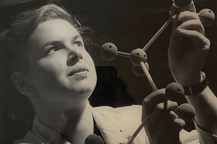 Mrs. Littleton, shown her in 1949, studied with celebrated chemist Dorothy Hodgkin at Somerville College at the University of Oxford.