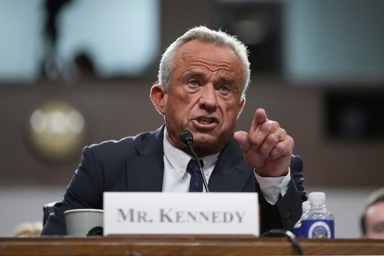 Robert F. Kennedy Jr., the new head of the U.S. Department of Health and Human Services, appears before the Senate Finance Committee for his confirmation hearing in January.