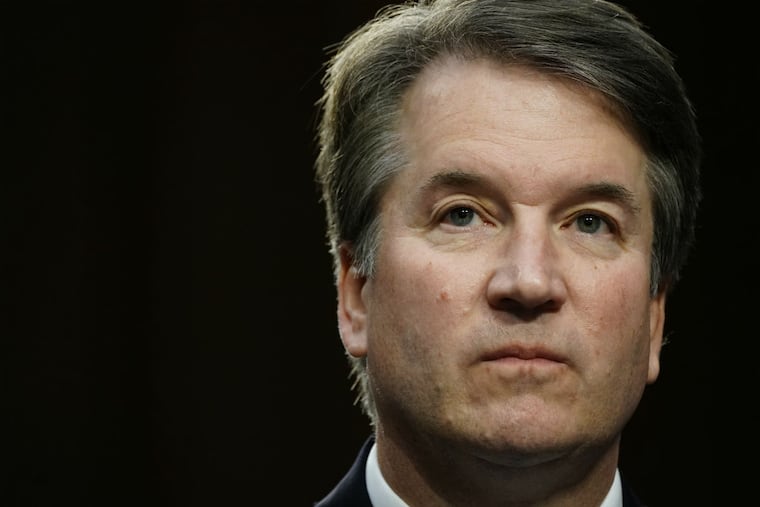 President Trump's Supreme Court nominee, Brett M. Kavanaugh, listens during his confirmation hearing on Capitol Hill on Sept. 4 in Washington.
