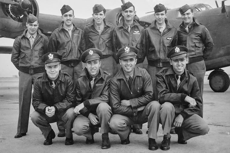 Researchers have found the wreckage of a B-24 bomber flown by this crew. It was lost on a mission off the island of New Guinea in 1944 during World War II. 2nd Lt. Donald Sheppick, of Washington County, Pa., is at lower left.