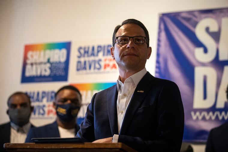 Gov. Josh Shapiro accepts an endorsement from LGBTQ+ leaders across Pennsylvania in this 2022 file photo at the William Way LGBT Community Center, in Philadelphia.