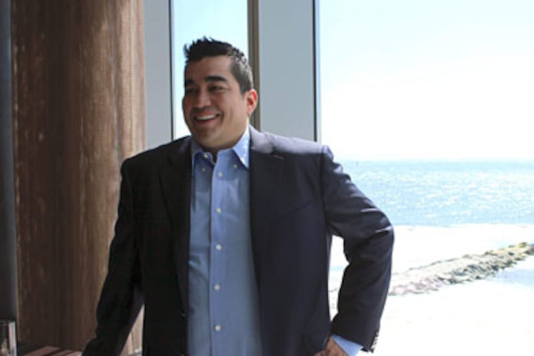 Jose Garces at his Amada in Atlantic City's Revel. (Michael Klein / philly.com)