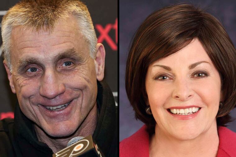 Paul Holmgren (left) and Glenna M. Crooks.