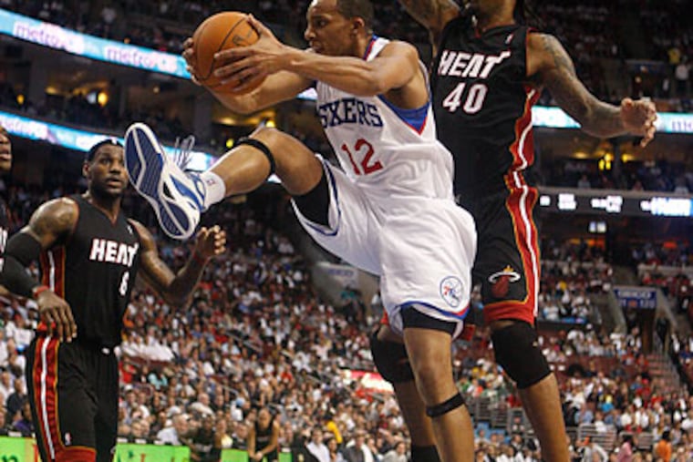 Evan Turner's performance in his first real NBA game provided reasons for optimism. (Ron Cortes/Staff Photographer)