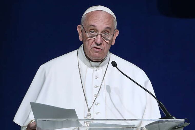 STEVEN M. FALK / STAFF PHOTOGRAPHER Pope Francis' words had a profound impact on those who heard them, even cynical journalists and lapsed Catholics.