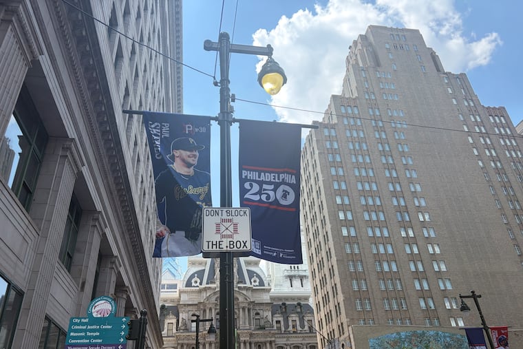 All-Star Game banners featuring players like Paul Skenes are going up around town.