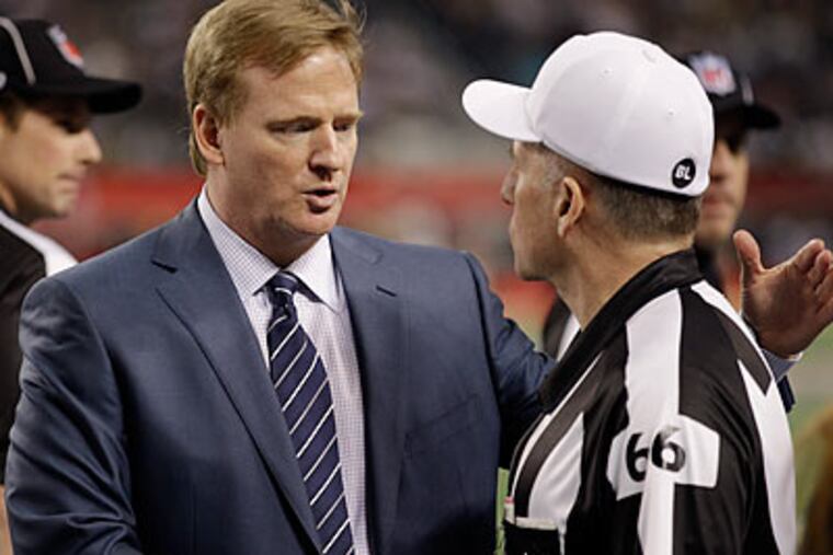 NFL commissioner Roger Goodell hopes to avoid having to lock out the players, which could lead to missing games in 2011. (Paul Sancya/AP)