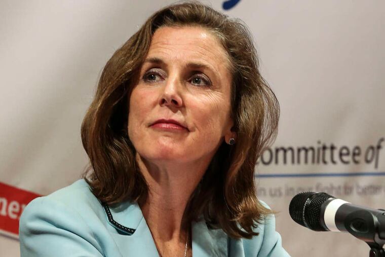 STEVEN M. FALK / STAFF PHOTOGRAPHER Katie McGinty, Gov. Wolf's chief of staff, is "seriously seriously considering" a U.S. Senate run.