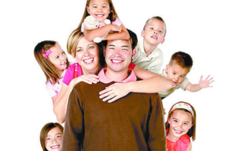 Jon and Kate Gosselin, the 8-year- old twins, 4-year-old sextuplets.