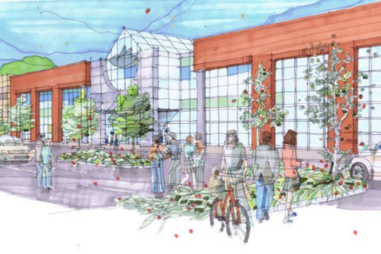 The Marketplace at Burlington entrance proposed by Steven Maksin's Moonbeam Capital Investments.