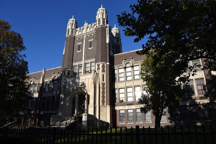 Camden High School, the "Castle on the Hill" in the city's Parkside neighborhood.