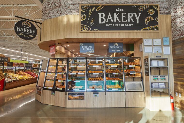 Bakery section at Lidl store in Hagerstown, Md.