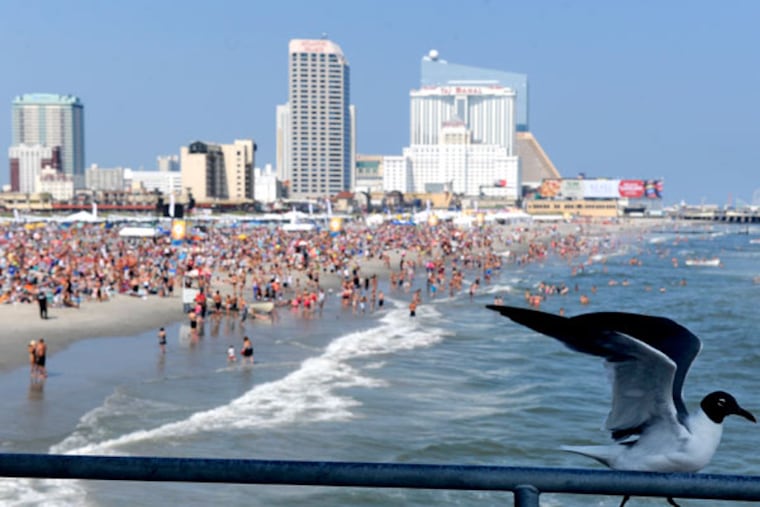 Atlantic City lost four casinos and 8,000 jobs during the great meltdown of 2014. (TOM GRALISH/Staff Photographer)