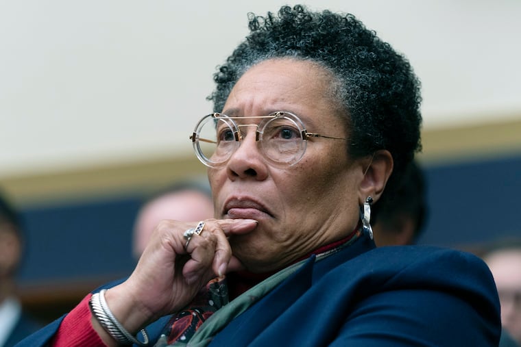 U.S. Secretary of Department of Housing and Urban Development Marcia Fudge testifies before the House Committee on Financial Services hearing on Capitol Hill in January in Washington.