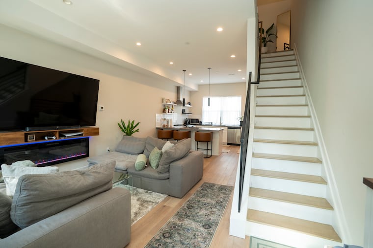 The first floor of Murchison’s new townhouse. At 2,617 square feet, it's more than twice the size of his previous rental.