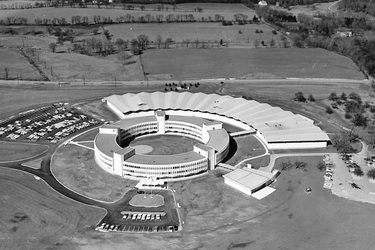 In 1962, when King of Prussia was still farmland, architect Vincent Kling designed a circular campus for a group of Baptist organizations. Today it sits at the confluence of several highways.