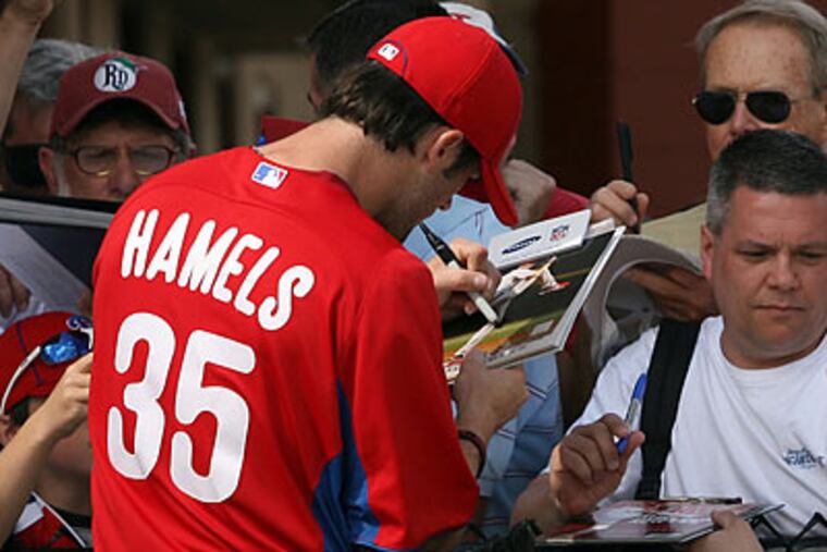 Cole Hamels is the only major Phillies star who is known to be on Twitter. (Yong Kim/Staff Photographer)