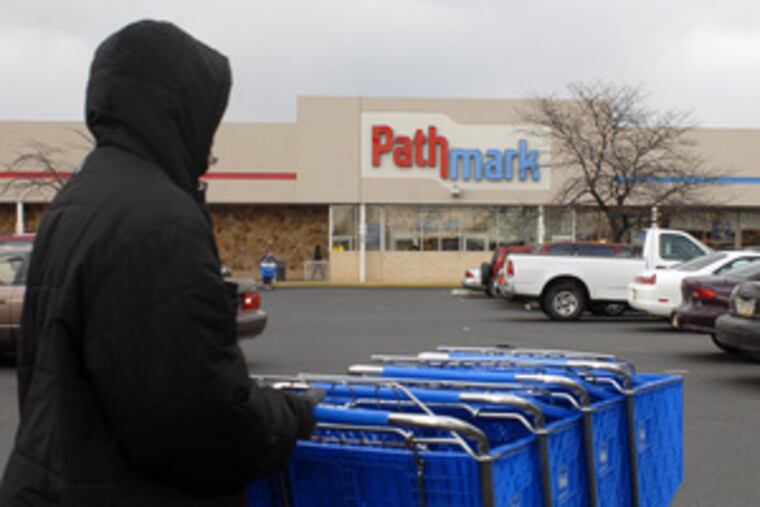This Pathmark store on Church Road in Cherry Hill would be one of 550 owned by the combined firm if A&P's bid to buy Pathmark is approved.