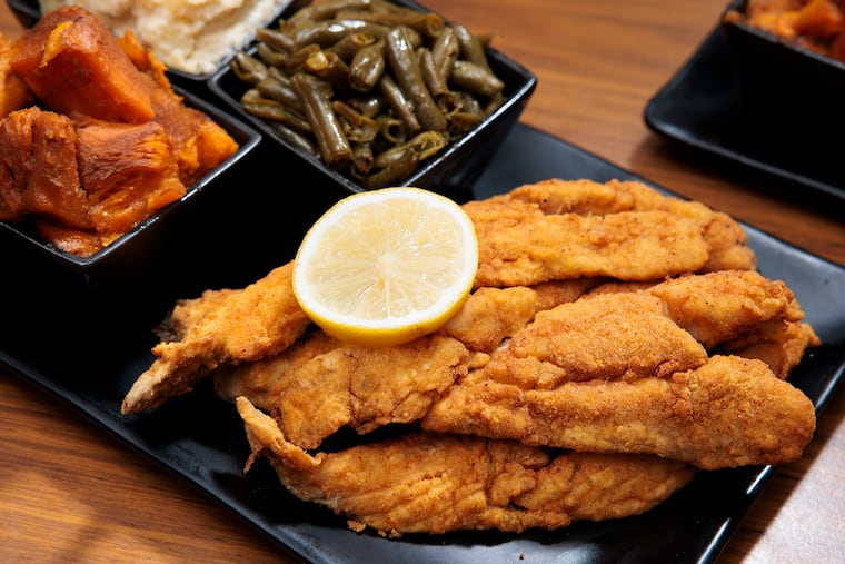 Fried Whiting platter at Corinne's Place on Wednesday, Sept. 10, 2025 in Camden, NJ.
