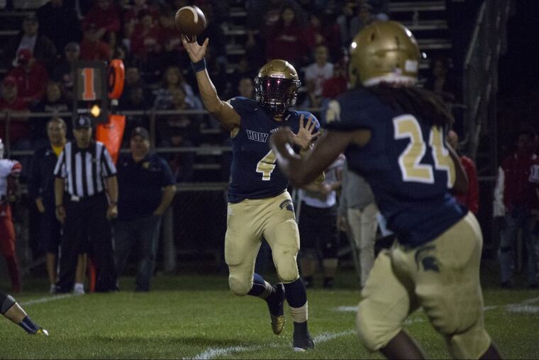 Senior quarterback Josh Zamot (4) will lead Holy Spirit against St. Augustine, where he spent his first three years.